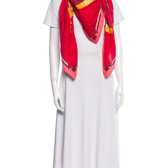 Hermes Grand Carrosse Pour Un Ambassadeur Cashmere Shawl - Picture 3 of 11